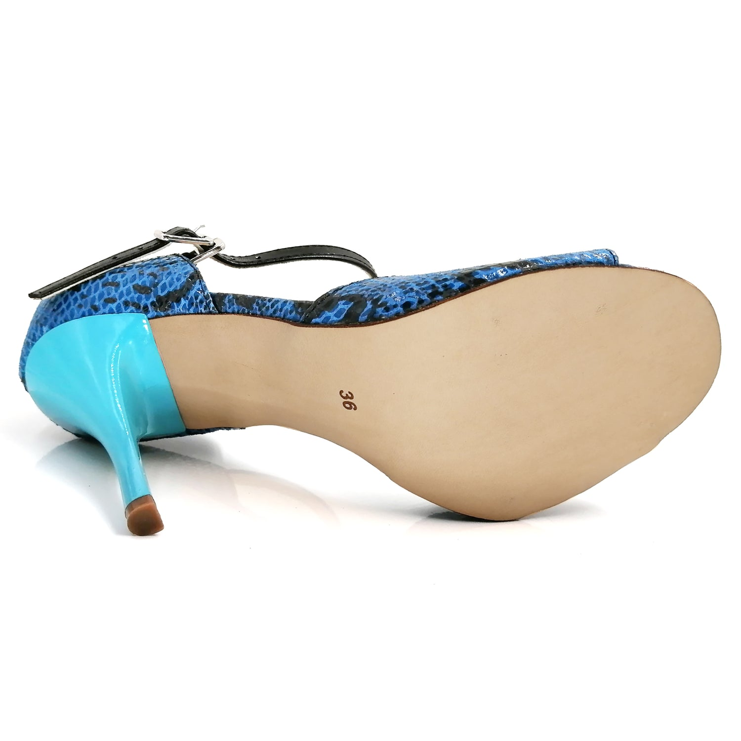 Women's Blue Real Leather 7cm/9cm Heels Dance Shoes Tango Shoes