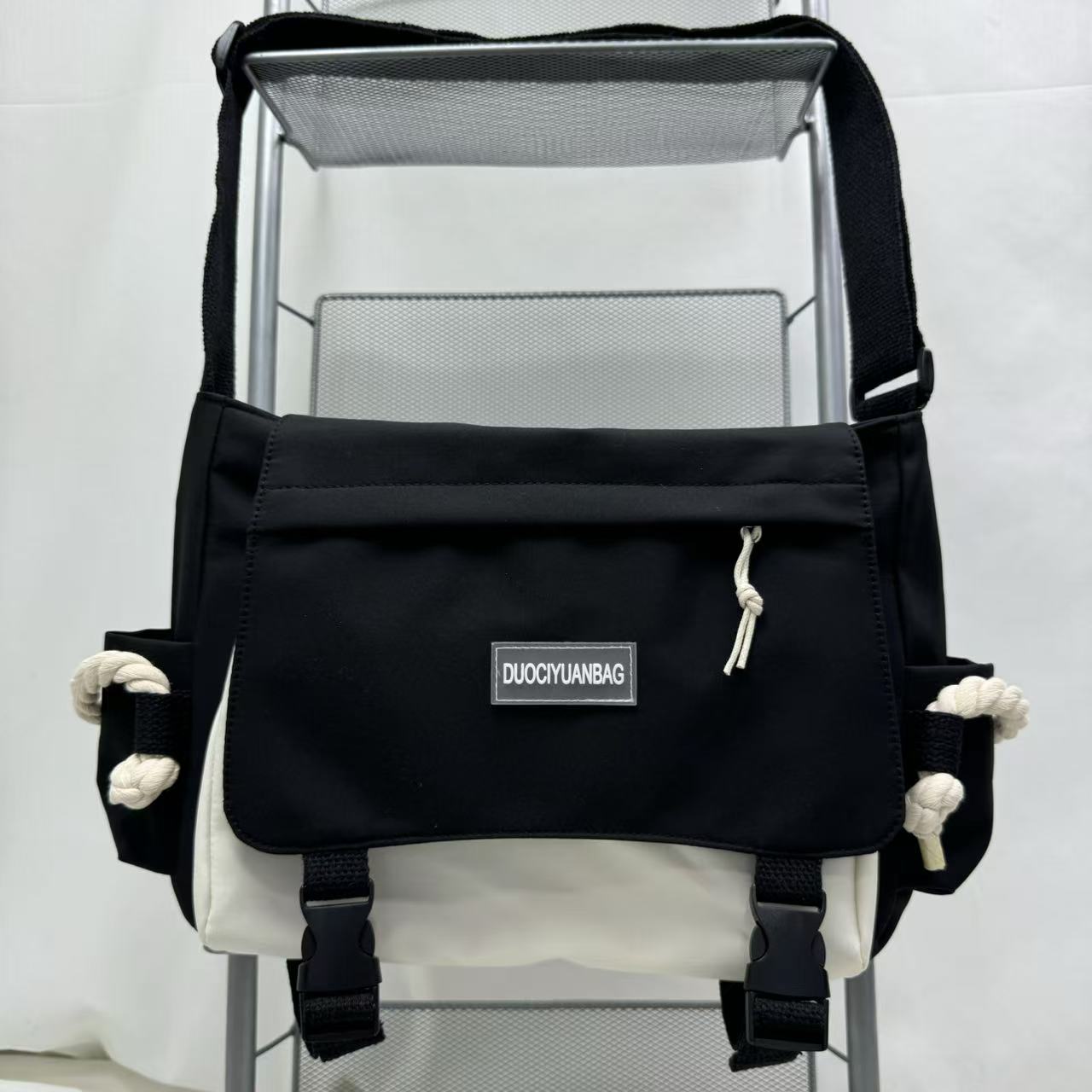 Multi-color diagonal crossbody casual shoulder bag