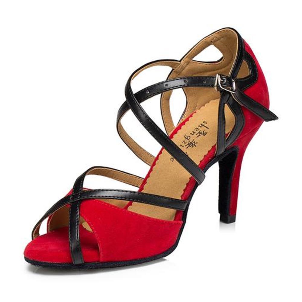 Women's Sude Customized Heel Latin Shoes/Ballroom Dance Shoes