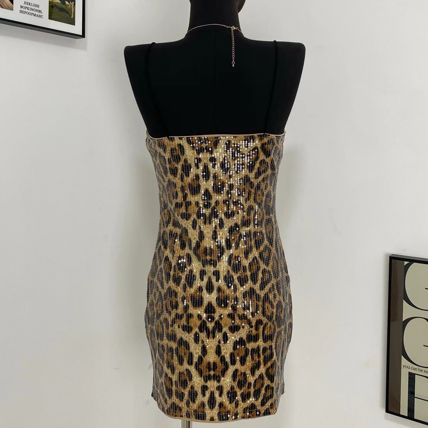 Leopard Print Street Sstyle Dress