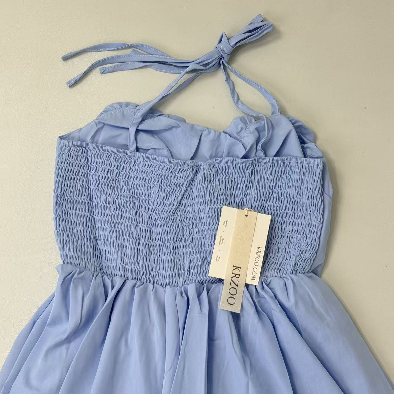Strapless halter-neck dress