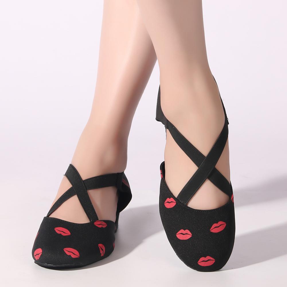 Women's Leatherette 3cm Heels Swing Dance Shoes Ballroom Dance Shoes