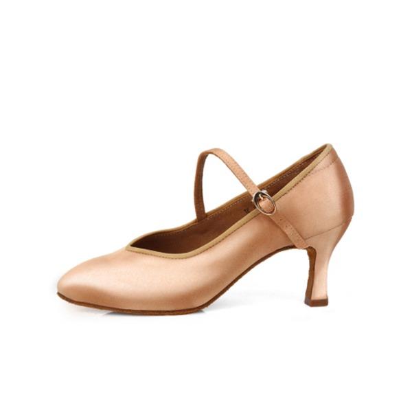 Women's Satin Customized Heel Modern Dance Shoes Ballroom Dance Shoes