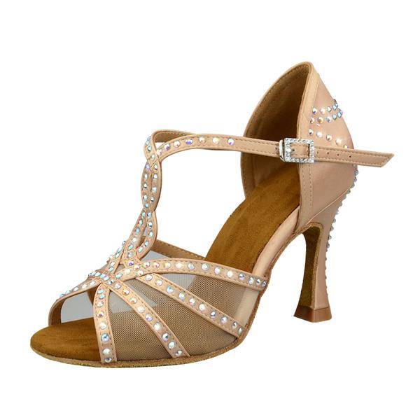 Women's Leatherette Customized Heel Ballroom Dance Shoes Salsa Latin Dance Shoes