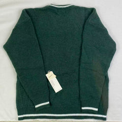 Round-neck pullover striped sweater