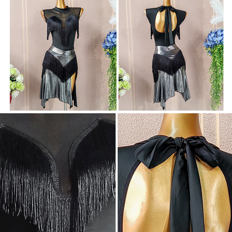 YJFY Women's Black Sleeveless Dance Tops Bodysuit LeotarPractice DanceWear