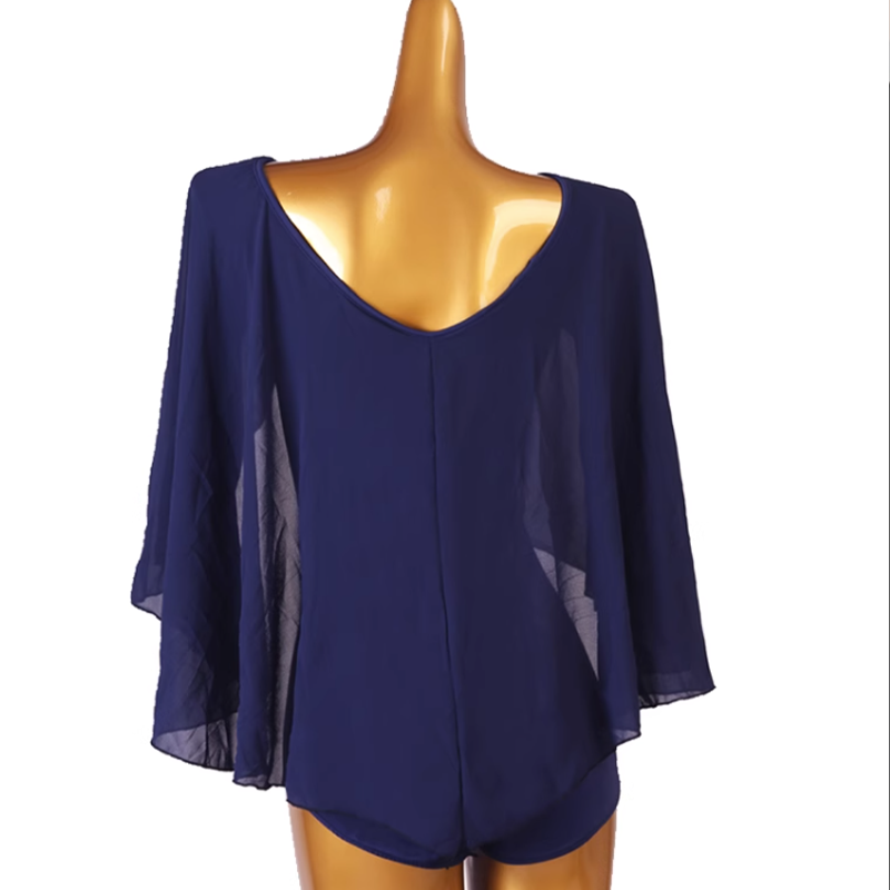 Women's V-neck Latin Dance Tops Ballroom Dance Wear