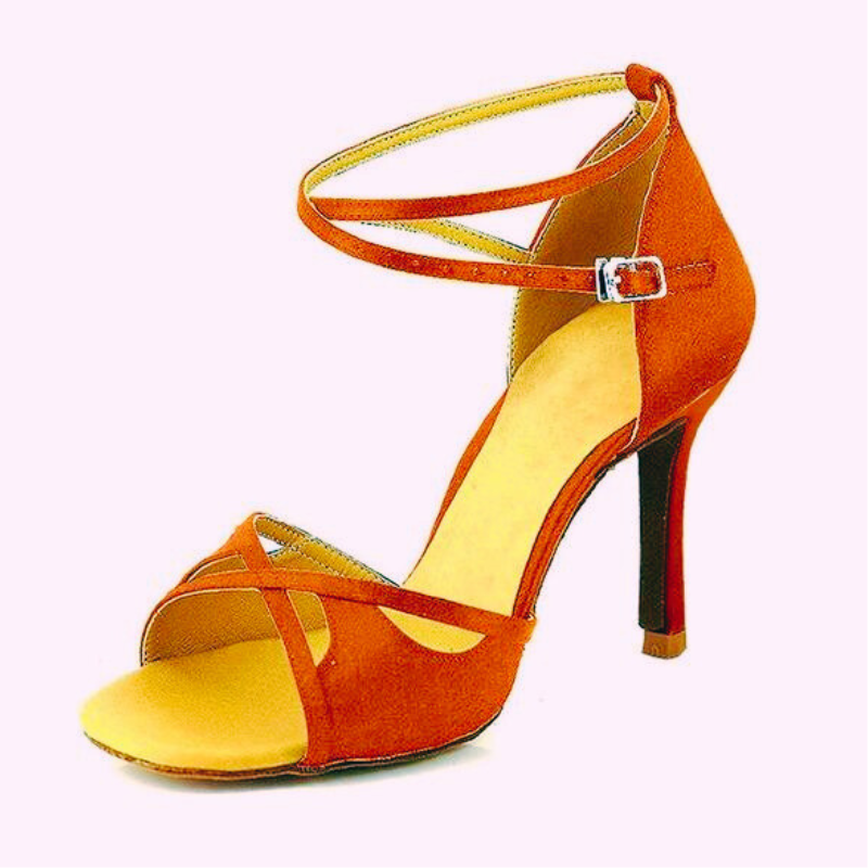 Women's Suede 9cm Heel Latin Salsa Dance Shoes Ballroom Dance Shoes