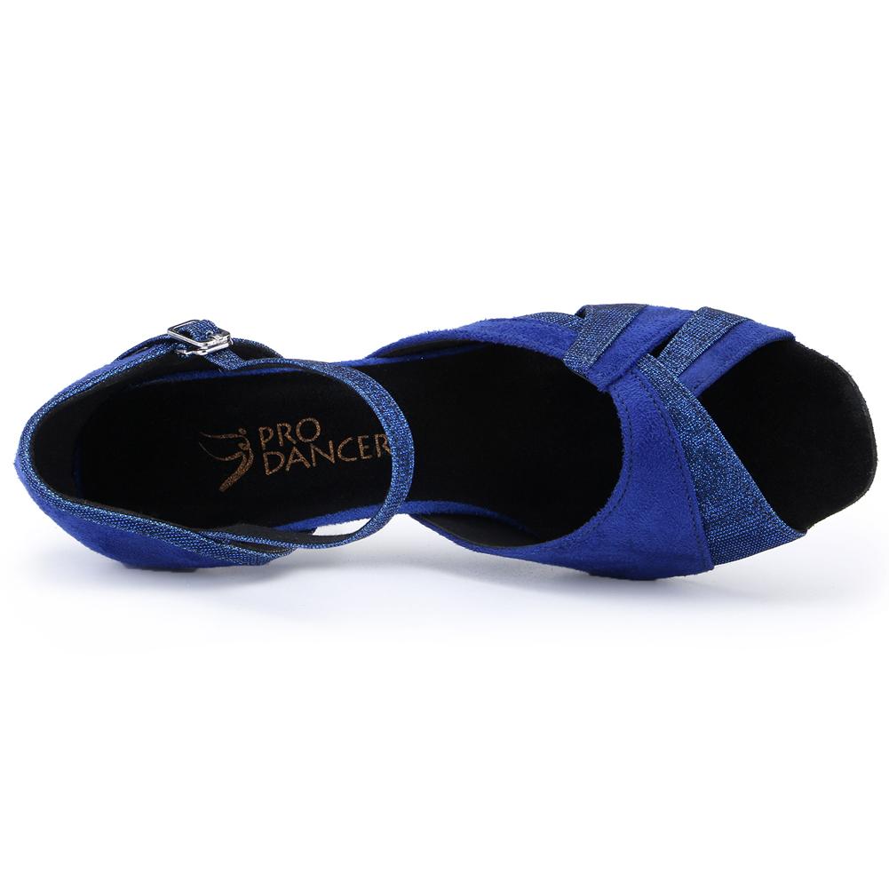 Women's Sequin Suede Leather 7.5cm Ballroom Dance Shoes/Latin Shoes