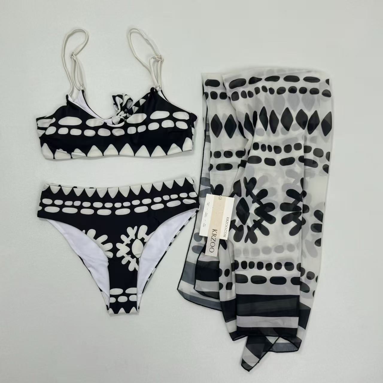Bohemian print bikini set