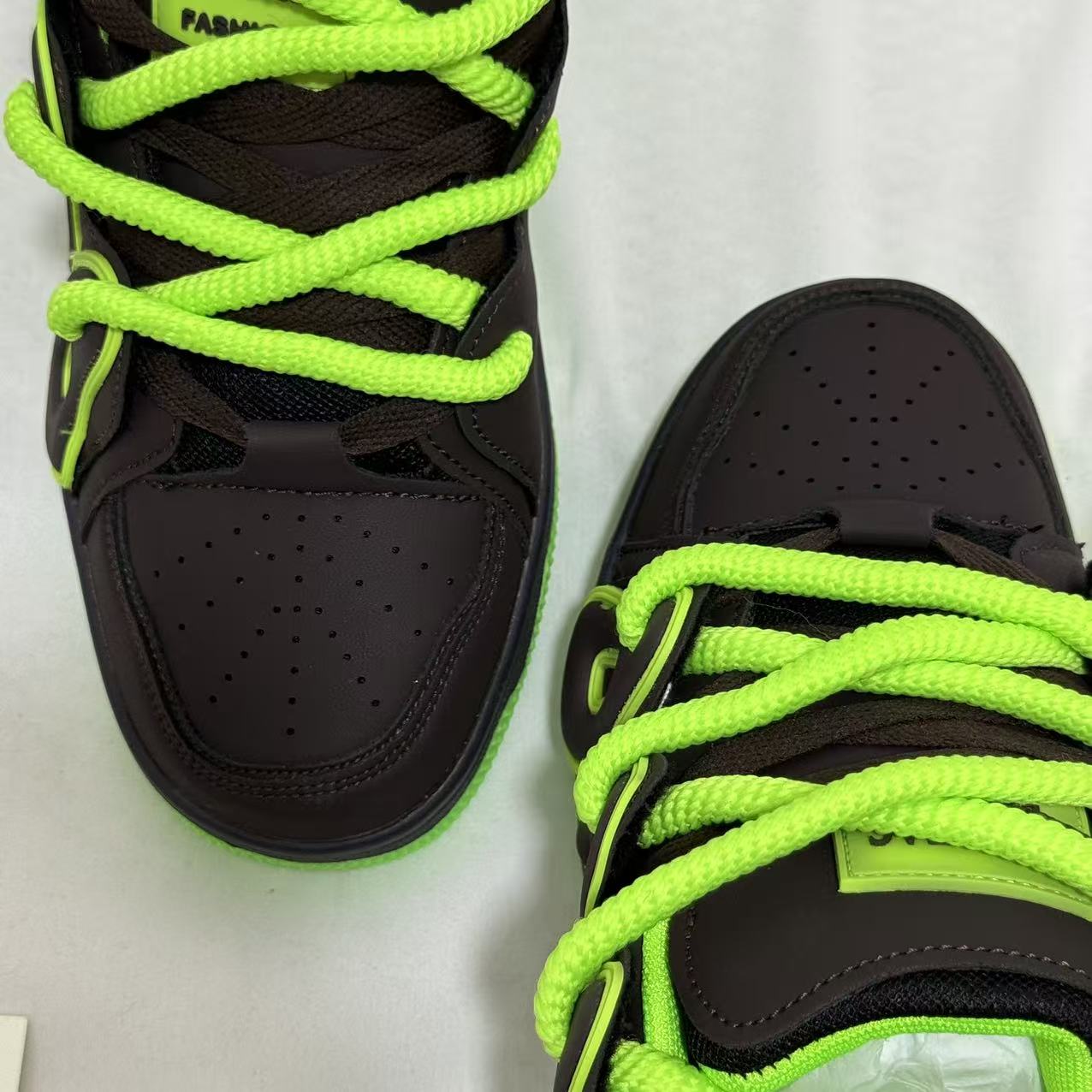 Color-block Letter Sneakers