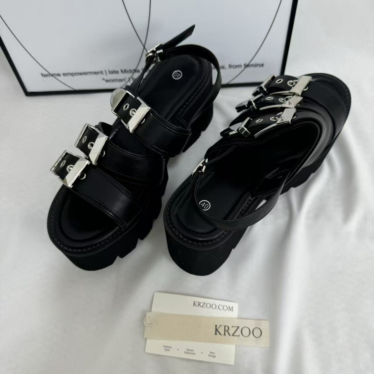 Platform Peep-Toe High-Heel Sandals