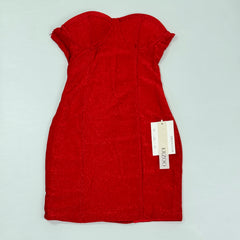 Form-fitting slimming plunging-neck dress