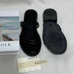 Comfortable and Versatile Flat Beach Slides
