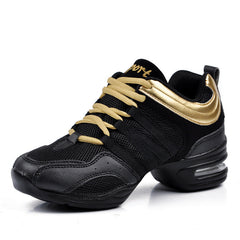 Women's Mesh 4.5cm Training Performance Practice Sneakers Dance Shoes JazDance