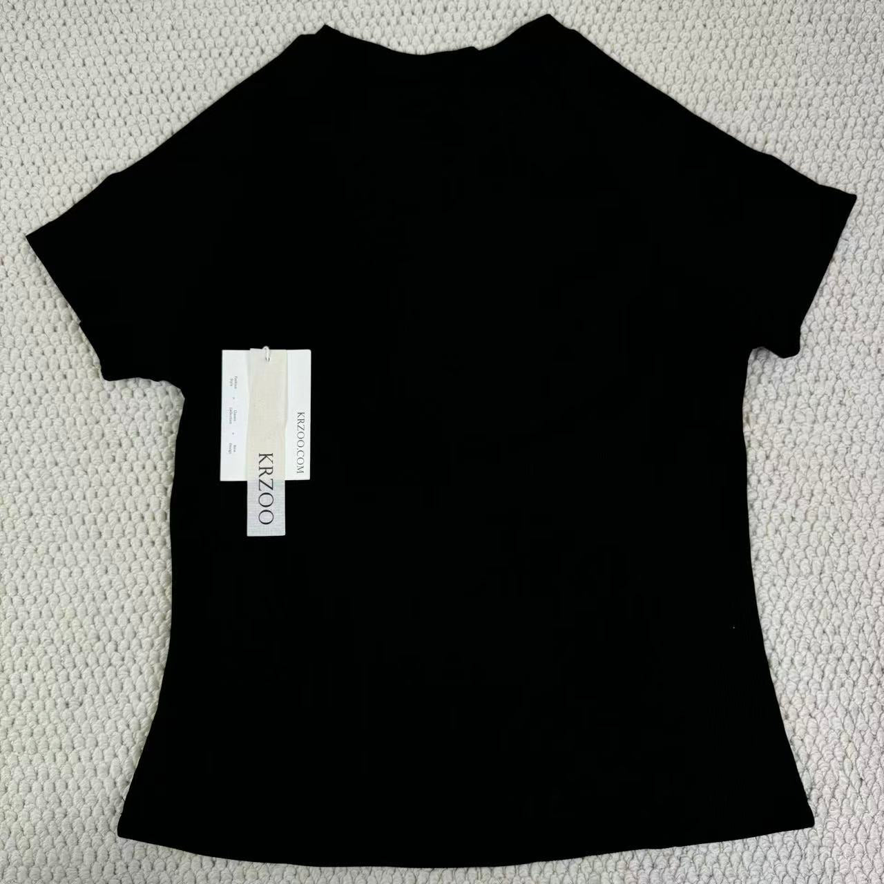 Short-sleeved letter-style t-shirt