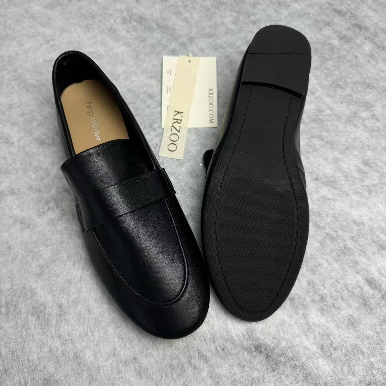 One step in a leather-soled small shoe