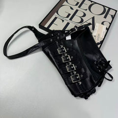 Shoulder straps around neck with PU waistband