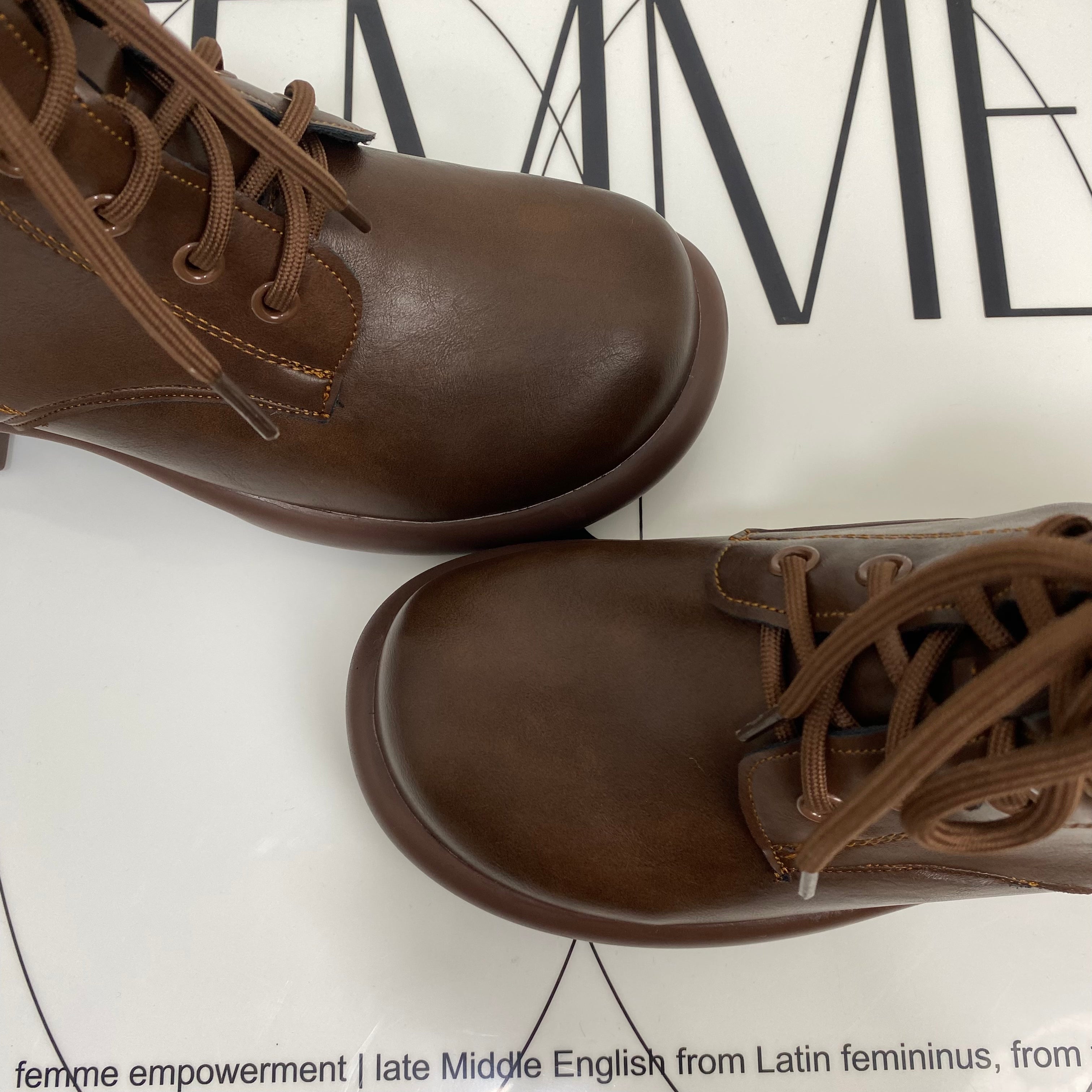 Platform French Retro Martin Boots