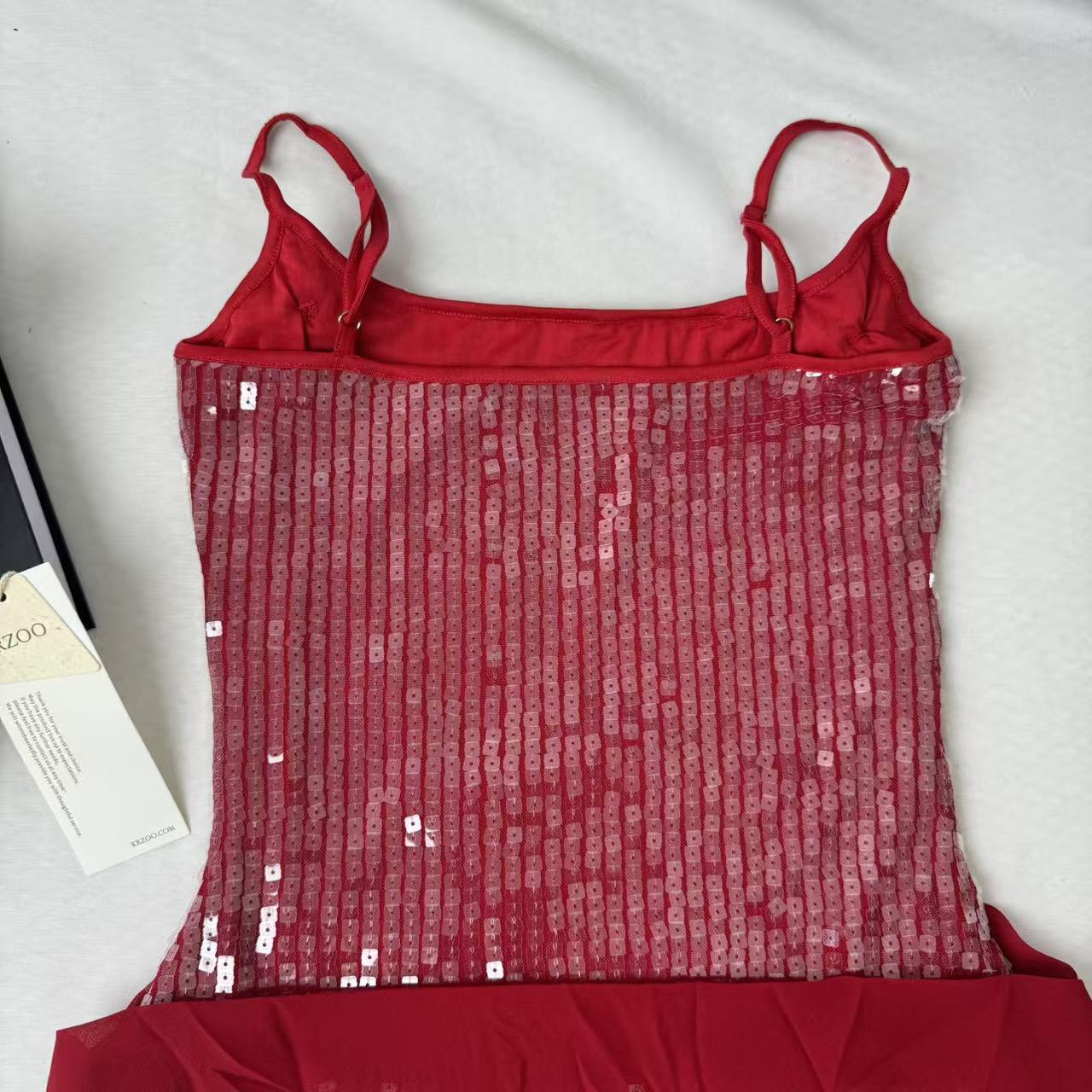 Floral-Embellished Sequin Camisole Dress