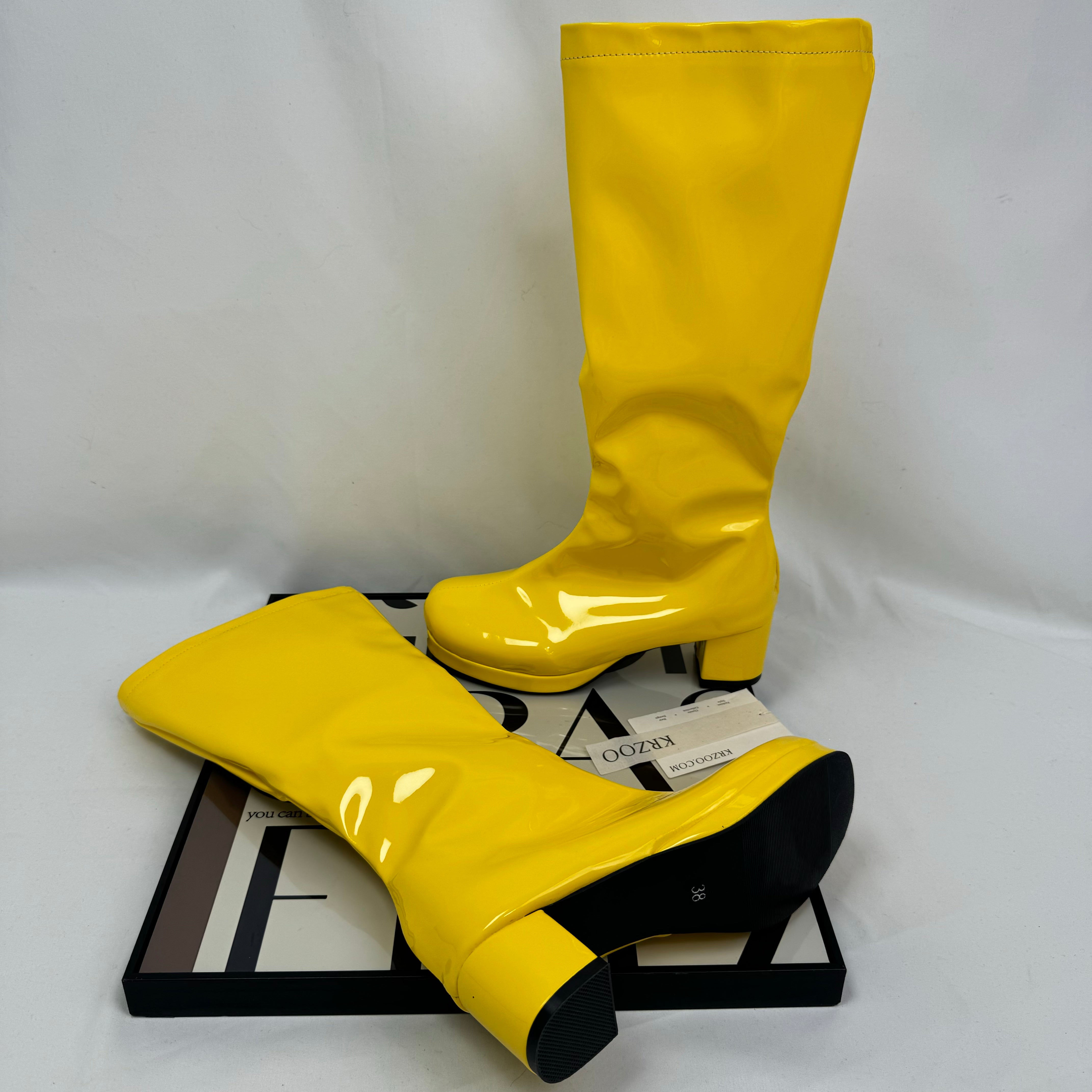Side-zip mid-calf boots