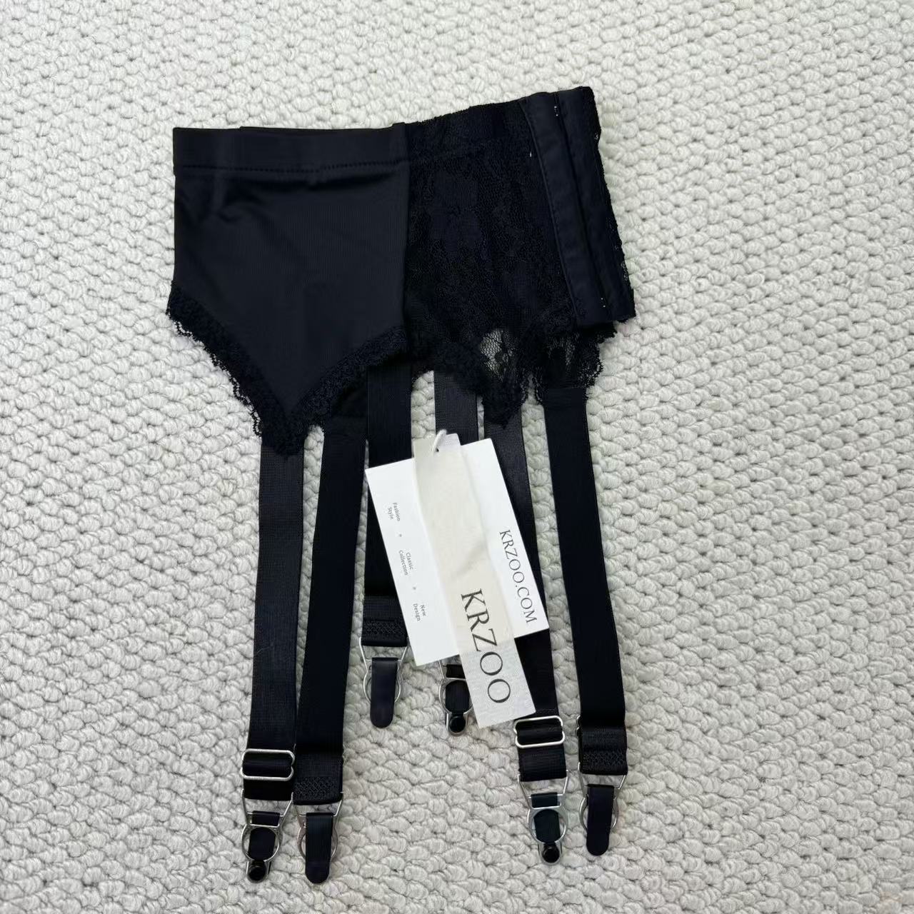 Lace garter hose clasp