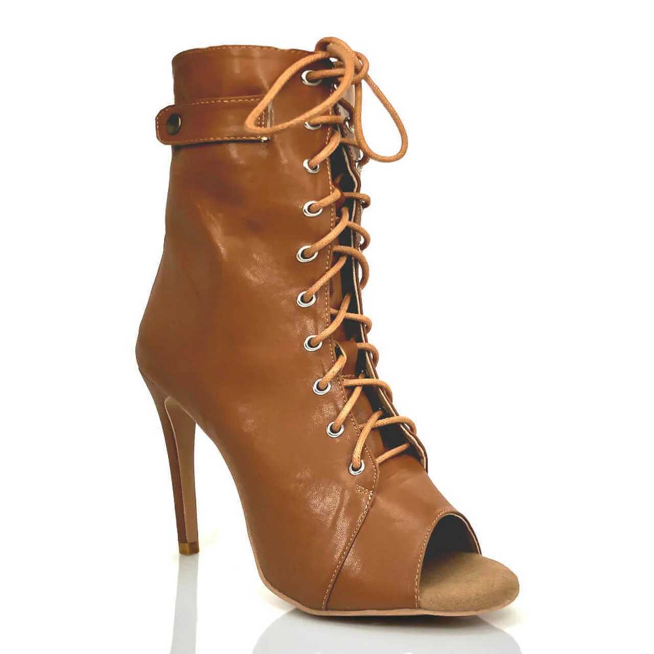 Women's Rubber Sole Customized Heel Dance Heels DanceBoots Salsa JazDance Shoes