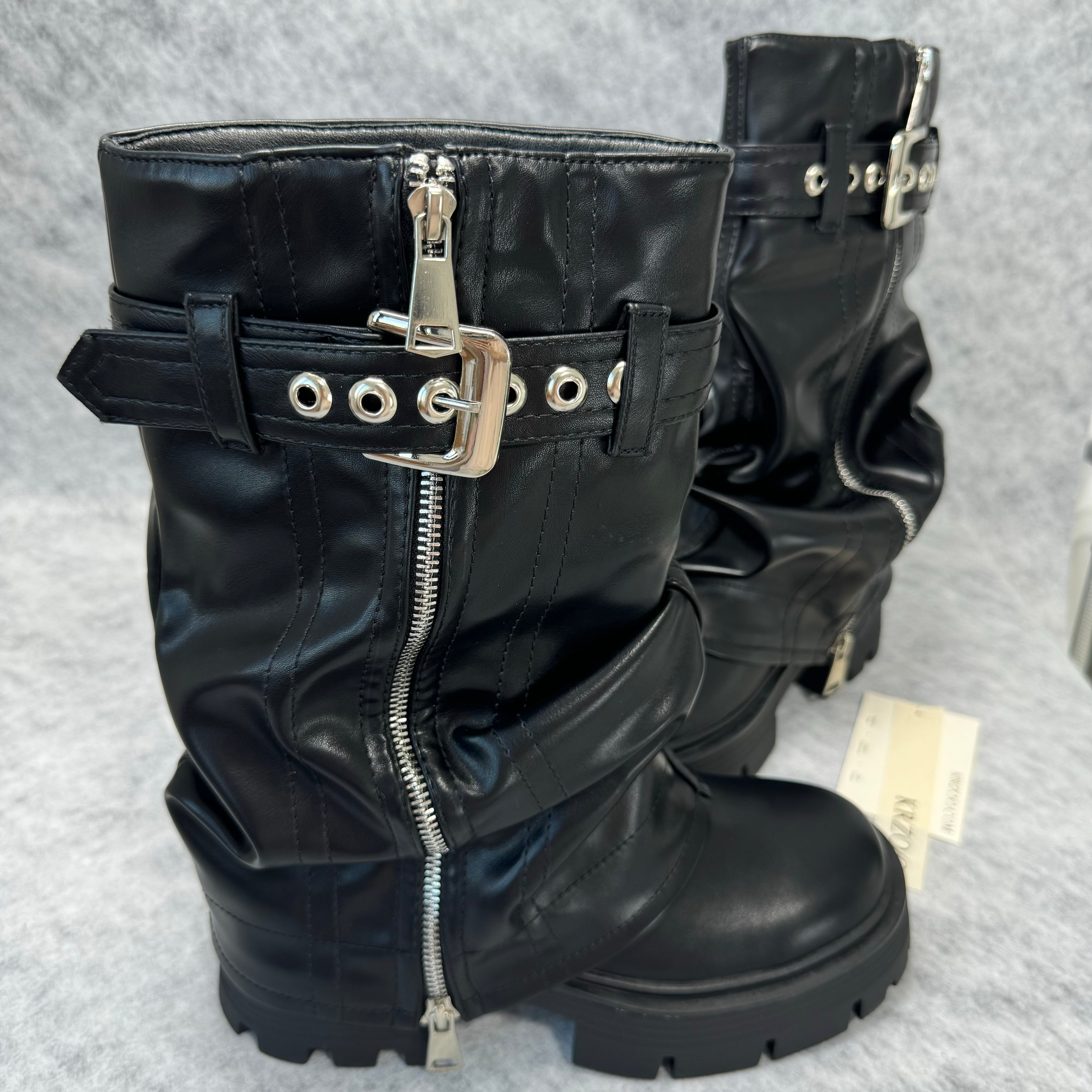 Knight boots - thick-soled and long-legged boots