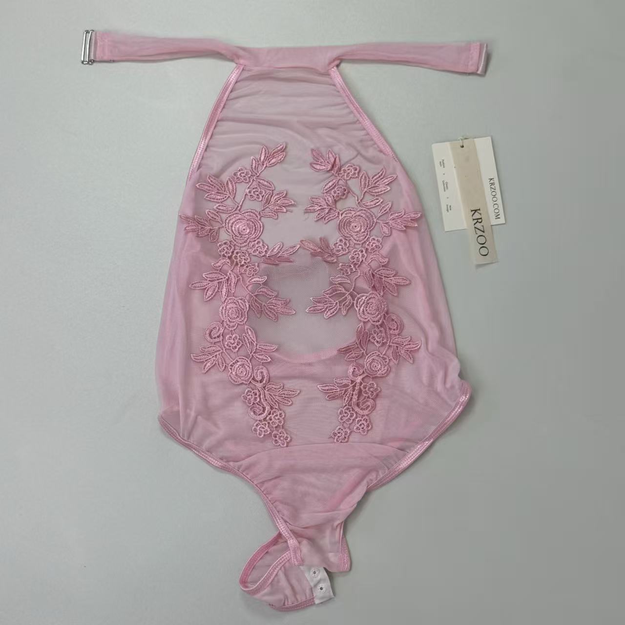 Water-soluble flower one-piece dress