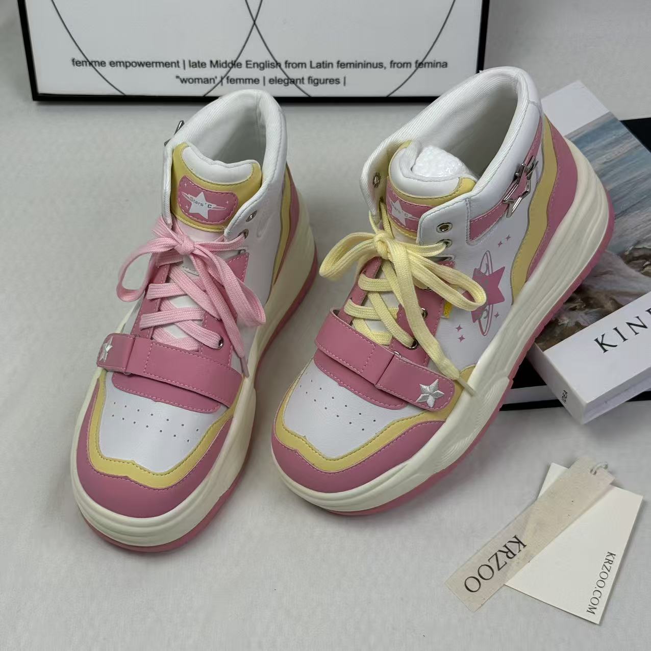 Scattered high-top sneakers