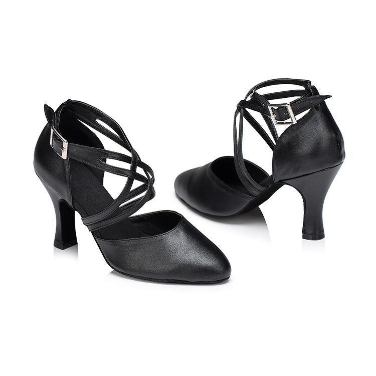 Women's Microfiber Leather 8.3cm Heels Ballroom Dance Shoes Modern Dance Shoes