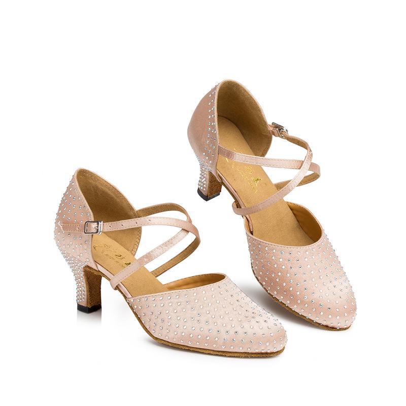 Women's Satin 6cm/7.5cm Heels Ballroom Dance Shoes Modern Dance Shoes