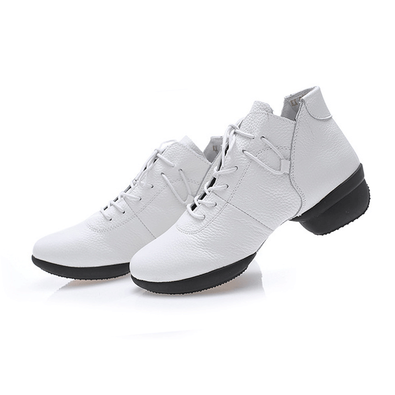 Women's 4cm Training Practice Outdoor Mesh Lace-up Dance Shoes JazDance Shoes