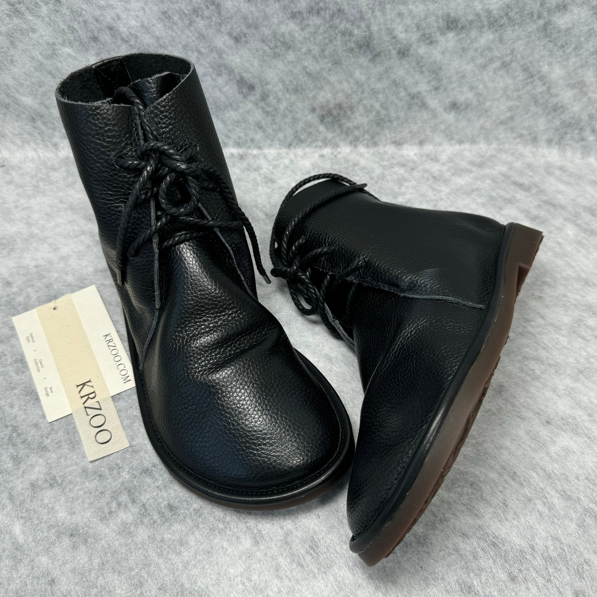 Leather soft leather sole marten boots