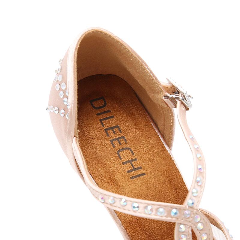Women's Satin Customized Heel Ballroom Dance Shoes/Latin Shoes