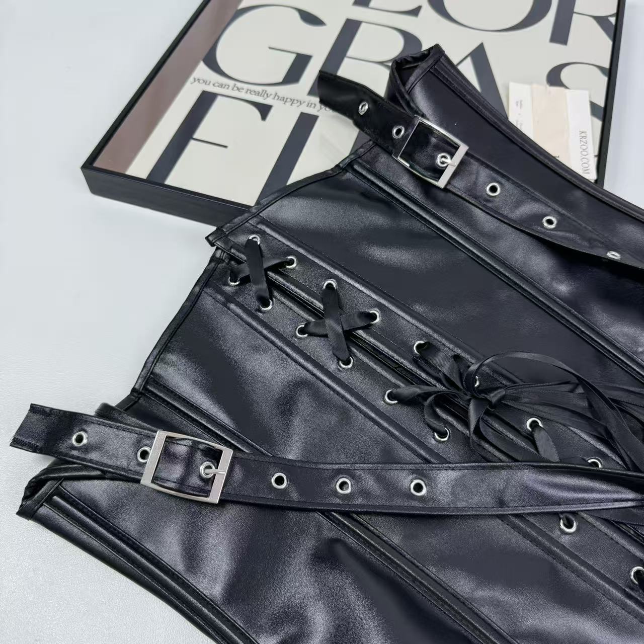 Shoulder straps around neck with PU waistband