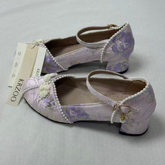 Mary's embroidered high heels