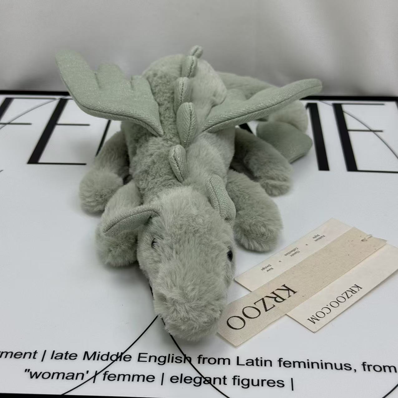 Plush snow dragon figurine of Sky Dragon