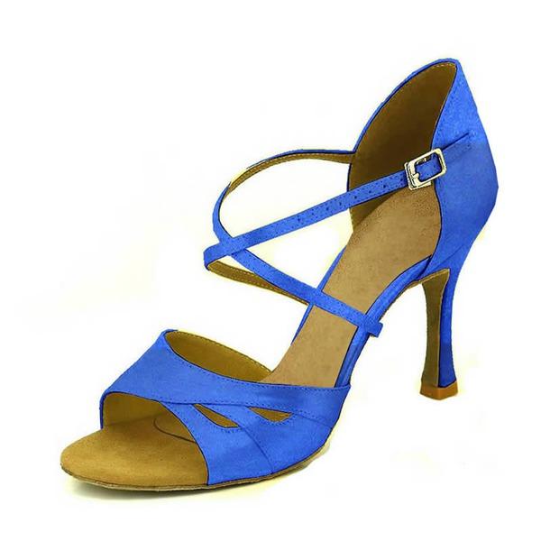 Women's Satin 9cm Ballroom Dance Shoes/Latin Shoes