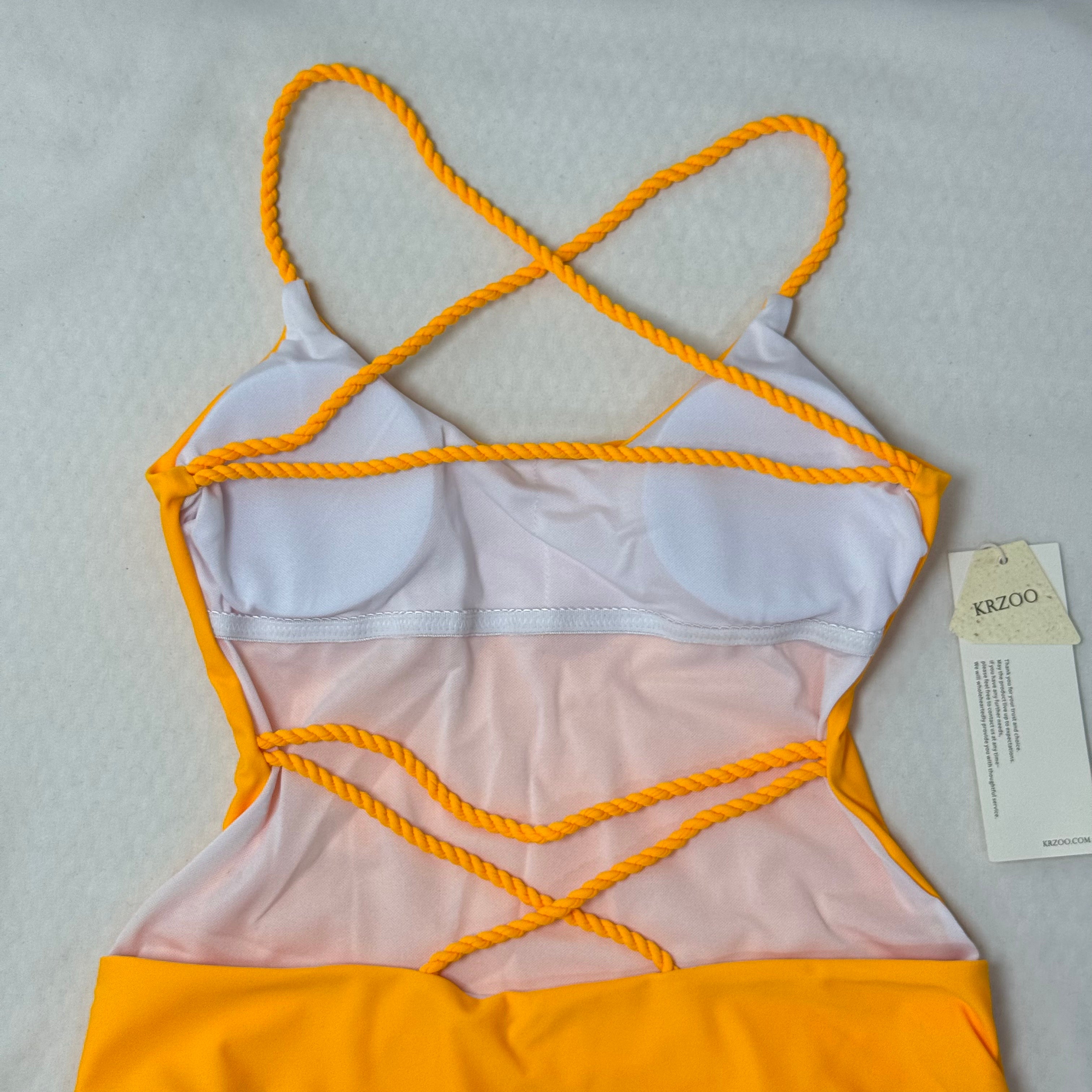 One-piece triangle topless bikini