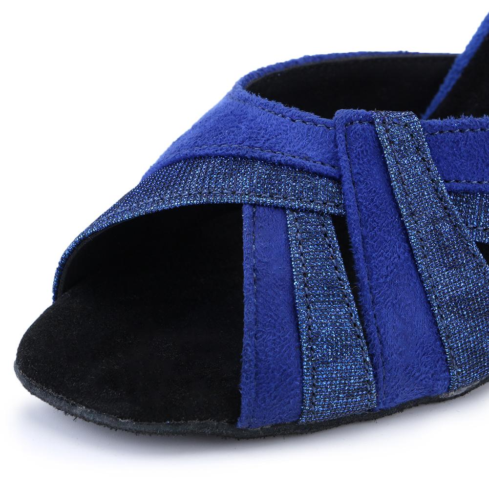 Women's Sequin Suede Leather 7.5cm Ballroom Dance Shoes/Latin Shoes