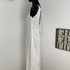 Lace-Trimmed Fishtail Dress