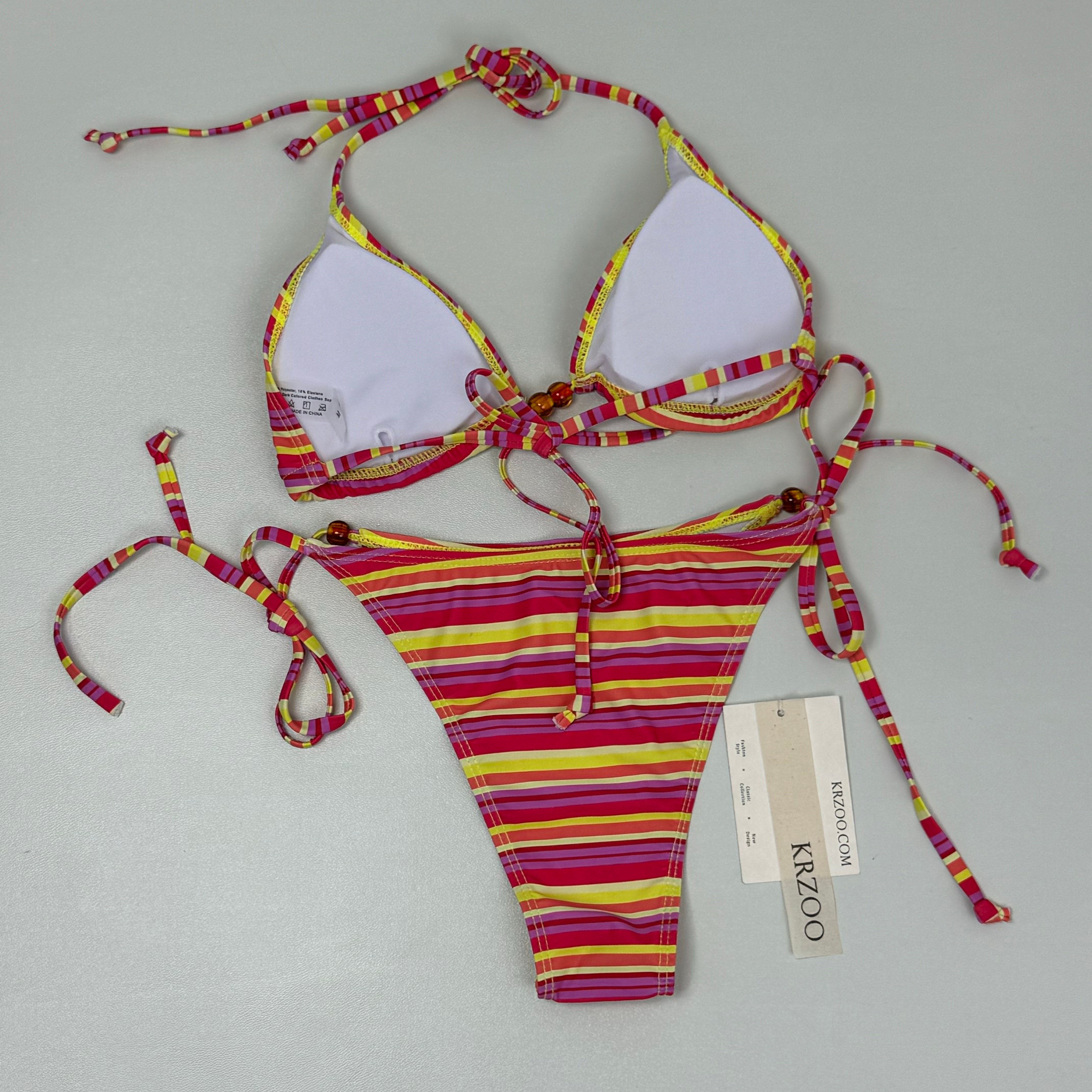 Three-piece striped sling set