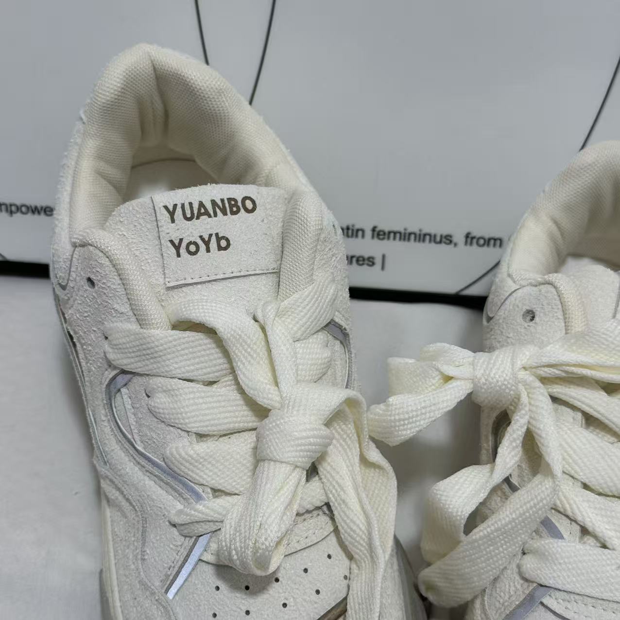 Chunky-Sole White Casual Sneakers