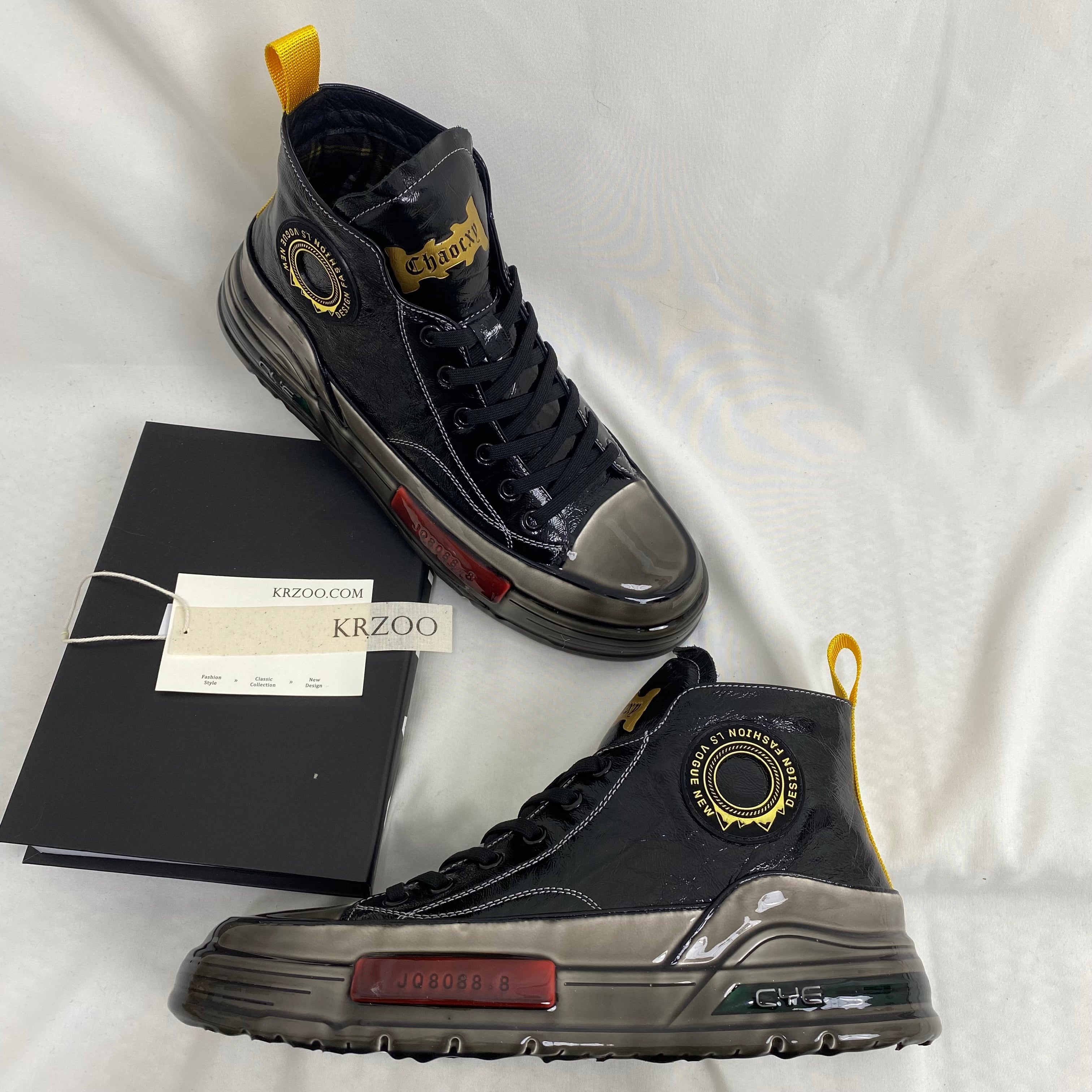 Glued Leather Casual Shoes