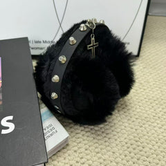 Sheepskin one-piece warm ear cover
