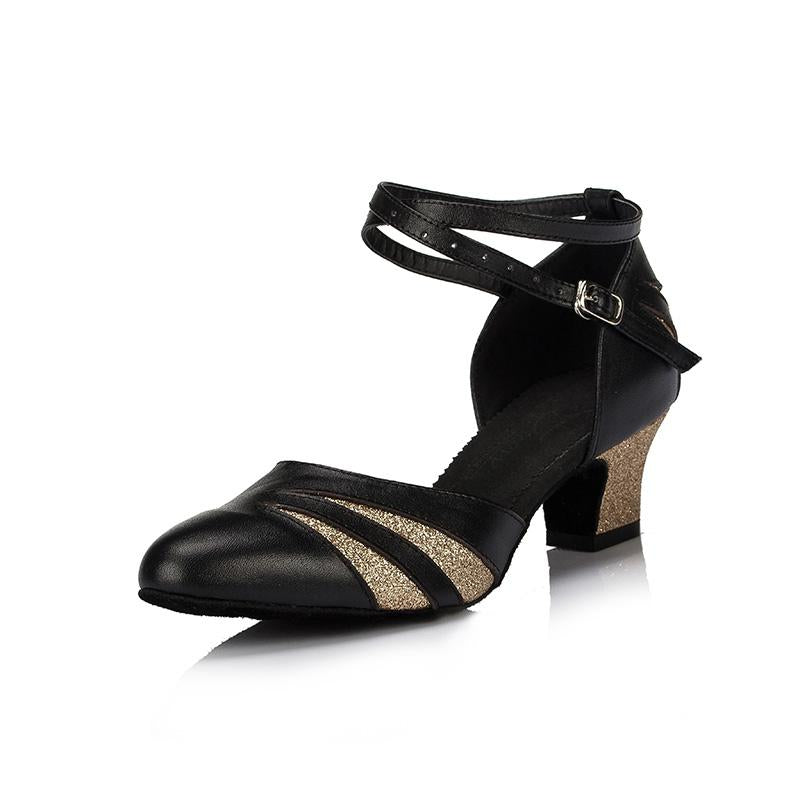 Women's Real Leather 4.5cm Heels Ballroom Dance Shoes Modern Dance Shoes