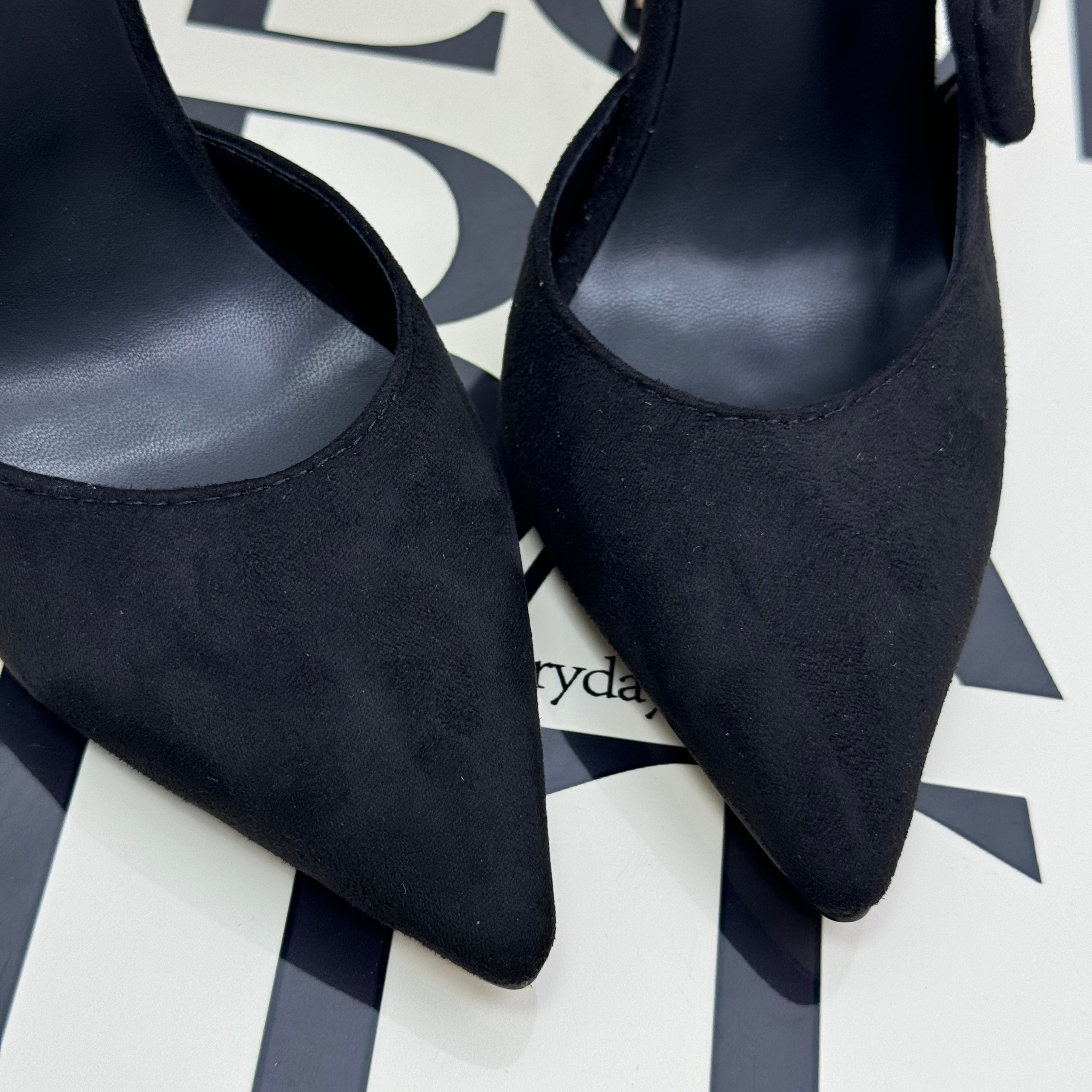 Velvet-patterned bow-top shoes