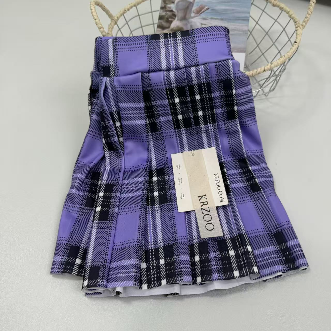 Mini pleated skirt