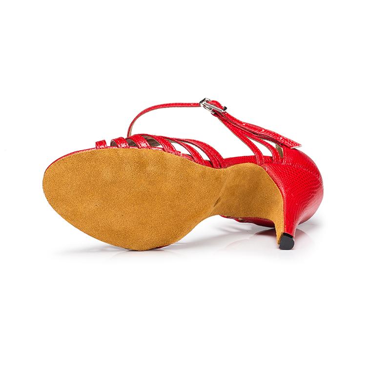 Women's Leatherette Customized Heel Ballroom Dance Shoes Latin Shoes